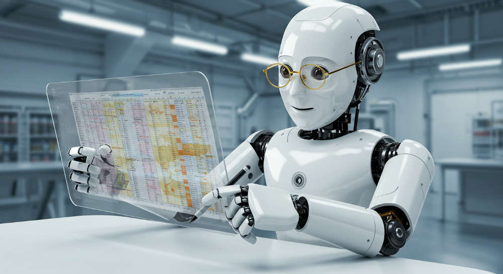 PNWAICO robot analyzing data